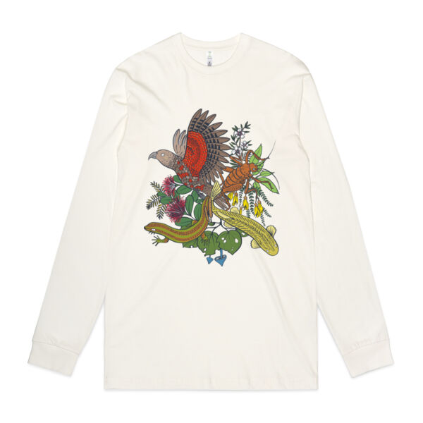 Biodiversity Burst Mens Longsleeve organic tee Thumbnail