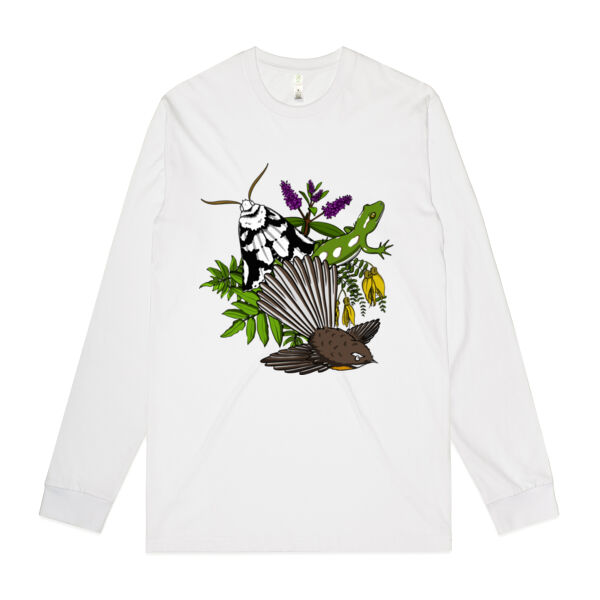 Nature Aotearoa Mens Organic  Longsleeve Tee Thumbnail
